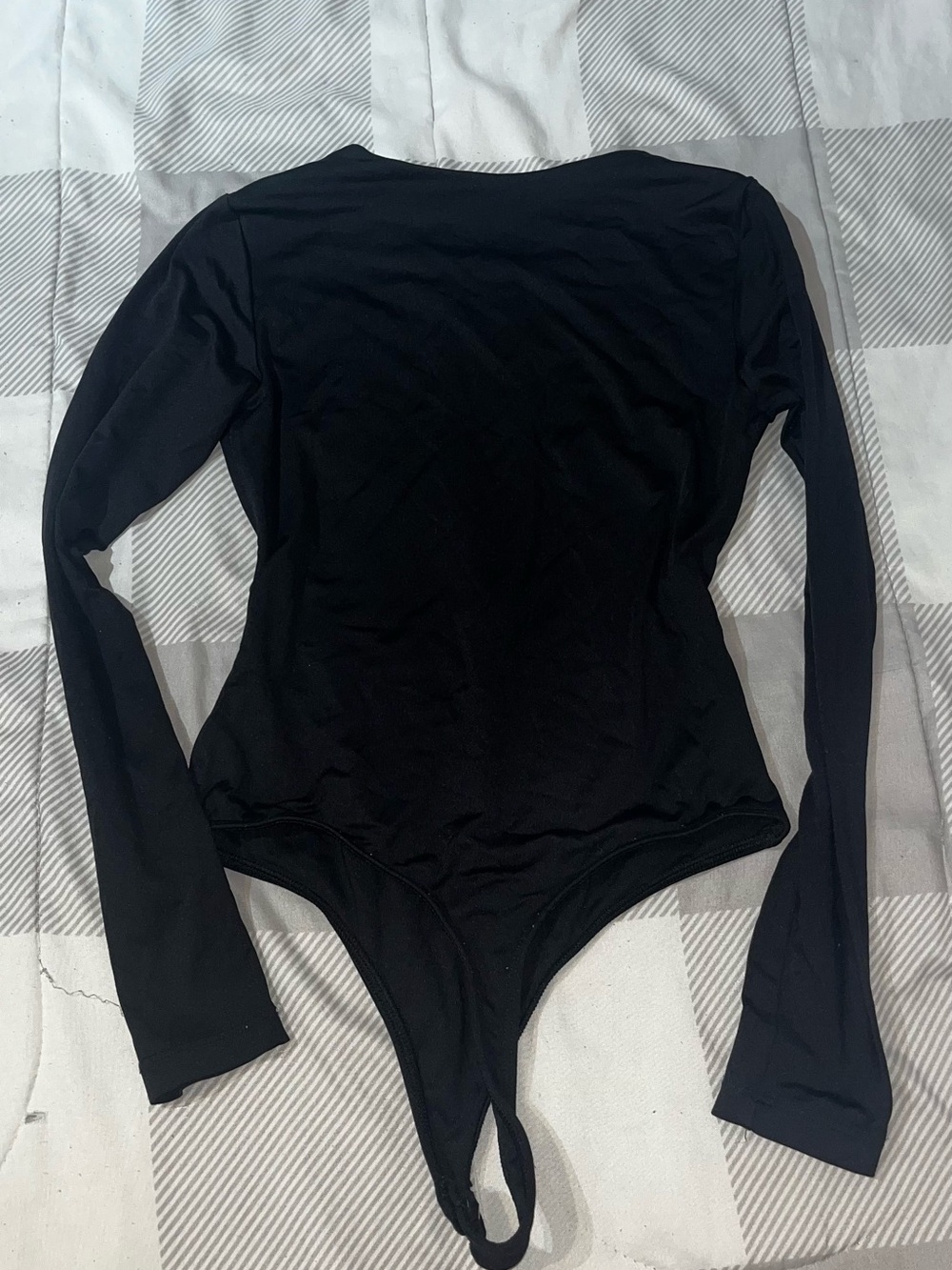 Black Long-Sleeve Bodysuit-Woman’s